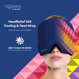 [New Arrival] Ogawa by Ogawa HeadRelief 360 Cooling & Heat Wrap (Bliss Blue)