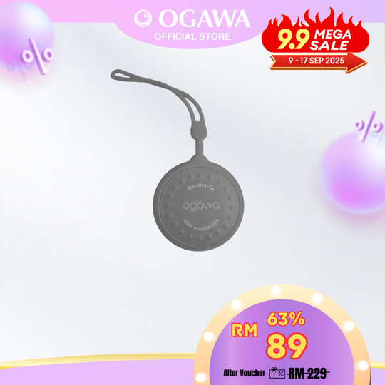 [New Arrival] ogawa by OGAWA On-the-Go Mini Massager [Mystic Grey]