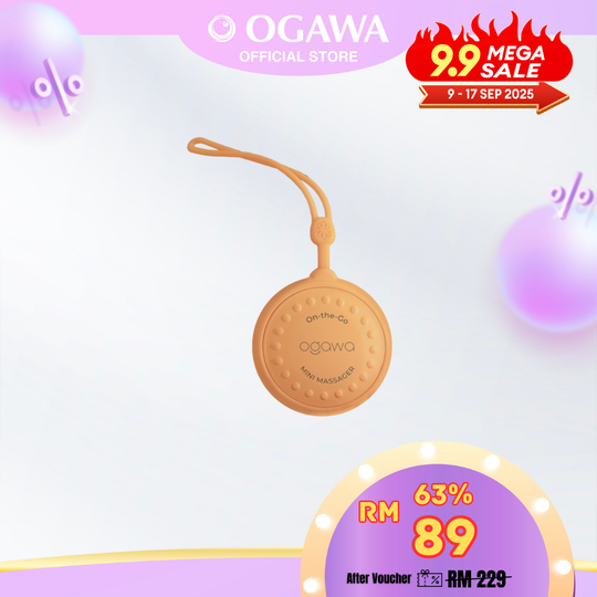 [New Arrival] ogawa by OGAWA On-the-Go Mini Massager [Sunny Orange]