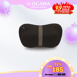 [Apply Code: 7TM12]OGAWA Mobile Shiatsu Lite Shiatsu Kneading Massage Pillow (Ashwood)*