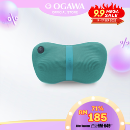 [Apply Code: 7TM12] OGAWA Mobile Shiatsu Lite Shiatsu Kneading Massage Pillow (Aquamarine)*
