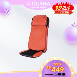 [Apply Code: 5EP60] OGAWA Mobile Seat XE Duo Pro Portable Massage Cushion (Cherry Red)*