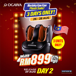 [Apply Code: 2GT20] OGAWA EliteX 3D Foot Reflexology/Foot Massager* (ORANGE)