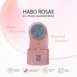 Habo by Ogawa Rosae 2in1 Facial Cleaning Brush Device – Deep Cleanse & Glow