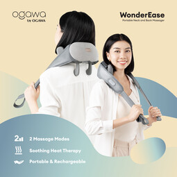 [Apply Code: 6TT31] [New Arrival 2025] Ogawa by Ogawa WonderEase Portable Neck & Back Massager