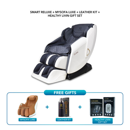 OGAWA SMART RELUXE + MYSOFA LUXE + 3-IN-1 LEATHER KIT + HEALTHY LIVIN GIFT SET - PD23