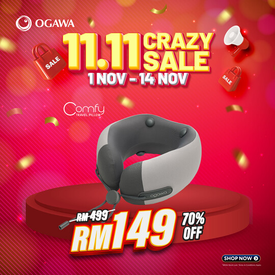 ogawa by OGAWA Comfy Travel Pillow